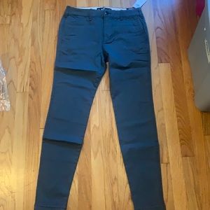 Hollister men’s advanced stretch super skinny chino pants  29x32 gray NWT